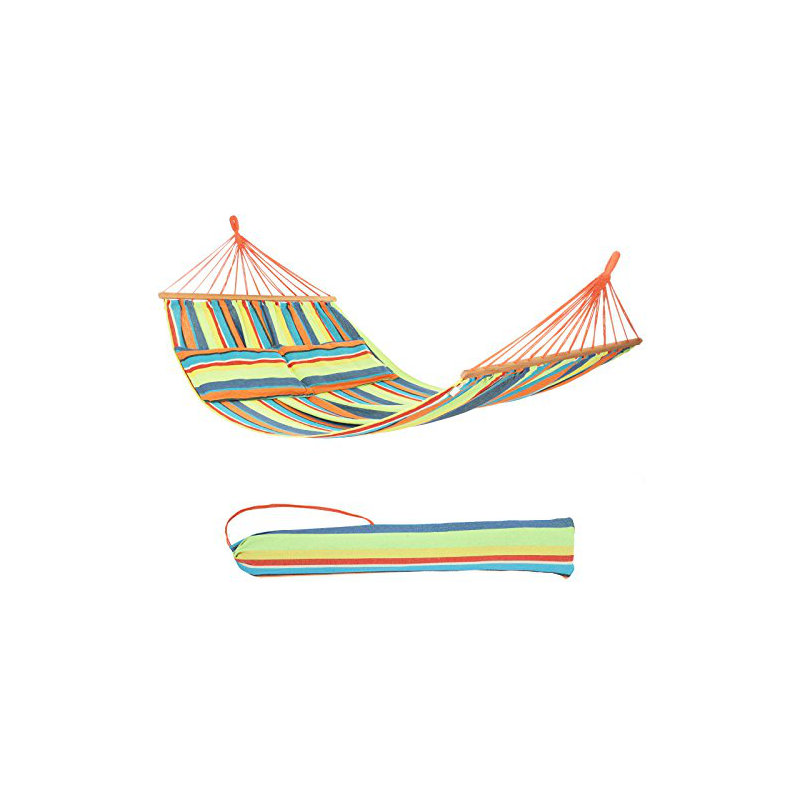 Double Hammock, Green, 4.5cm H x 150cm W x 300cm L