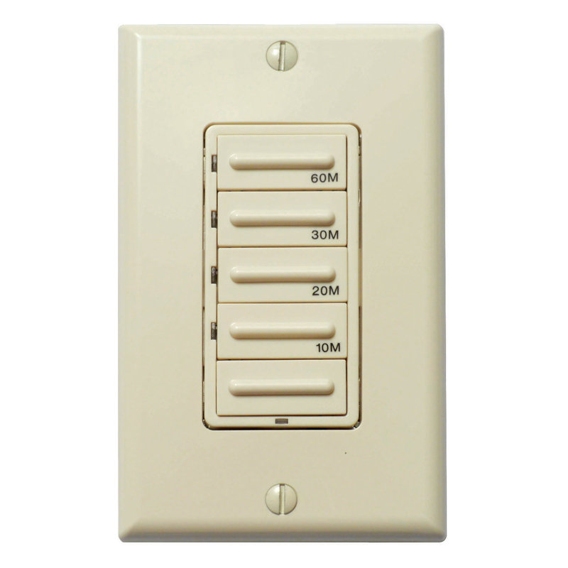 WhisperControl Tamper Resistant Light Switch, Light Almond