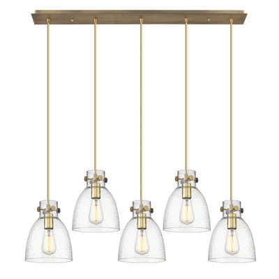 Luminaire suspendu grappe 5 lumières Amrith