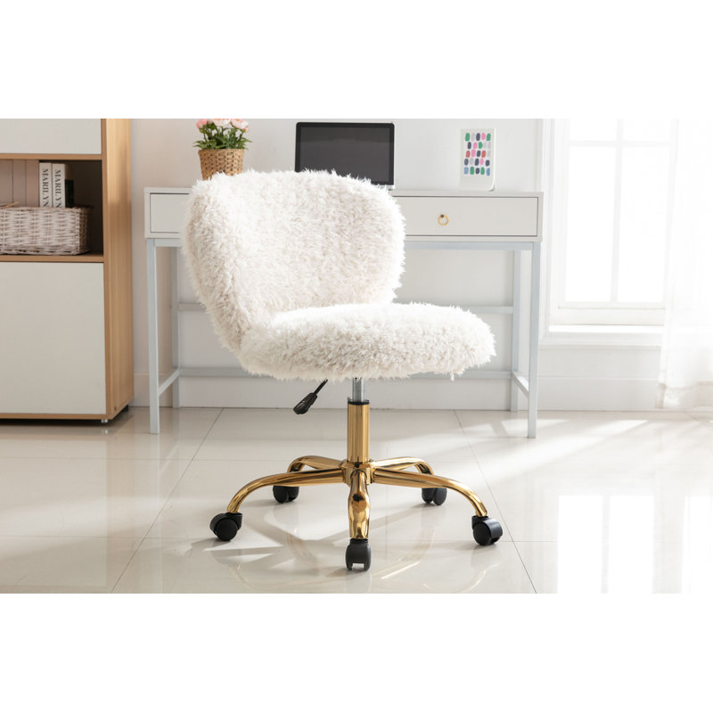 Polyester Blend Task Chair, Cream