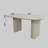 Dining Table And Irregular Side Table, 4-8 Person Dining Table, Thick Engineering Wood Round Wave Table Legs