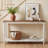 60" W Farmhouse Narrow Console Table, Entryway Table, 2-Tier Sofa Table with Distressed Finish