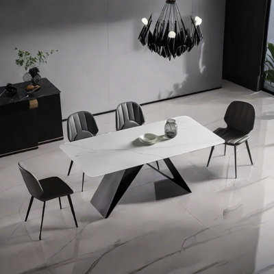 Exquisite small family dining table and chair