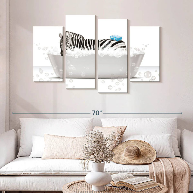 Bathtub Brampt Zebra, H 32 po x l 52 po