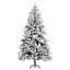 Grand sapin de Noël artificiel enneigé avec branches réalistes-1143665652