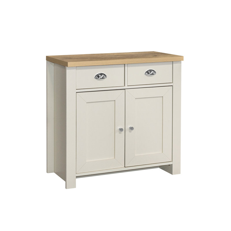 Highgate 79cm Wide 2 Drawer Sideboard, Cream/Oak