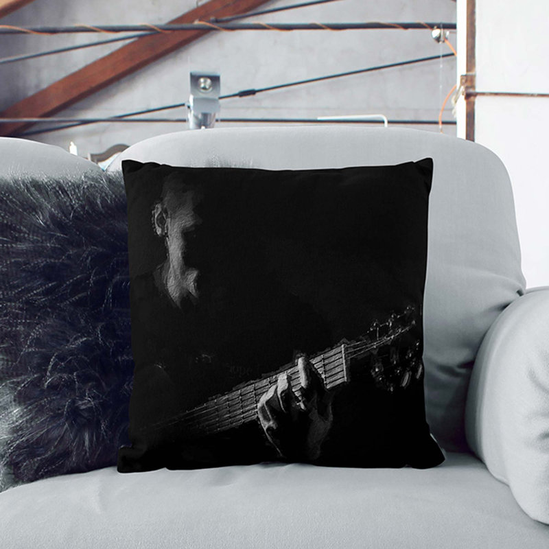 Square Throw Cushion, 40cm H x 40cm W x 15cm D