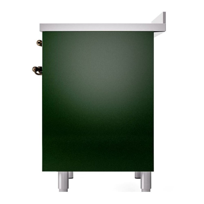 ILVE Nostalgie II 40 in Induction Range, Emerald Green/Bronze