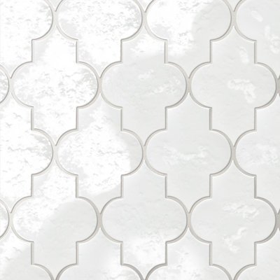 Carreau de sol et mural en porcelaine à motif gothique, 14,3 cm x 20 cm