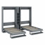 Lits escamotables à double paroi avec armoires et tablettes-1022999129