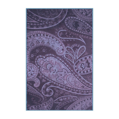 Tapis 100% à motifs lavables à la machine 2989WSH-PAT3555-BLU