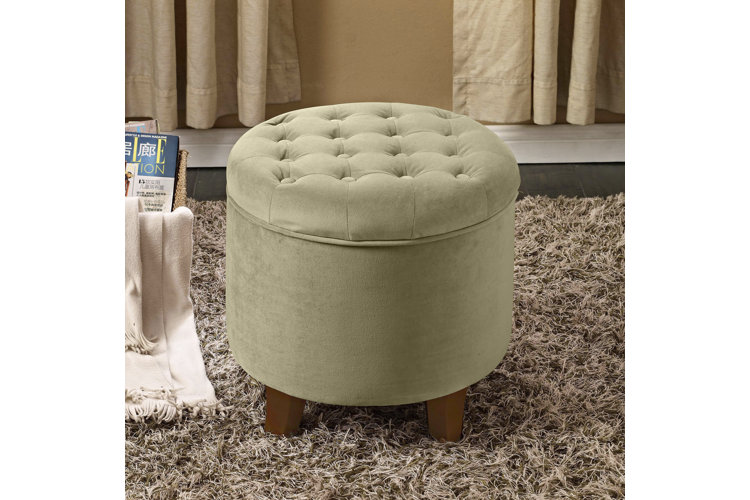 Sena 19" Wide Tufted Storage Ottoman