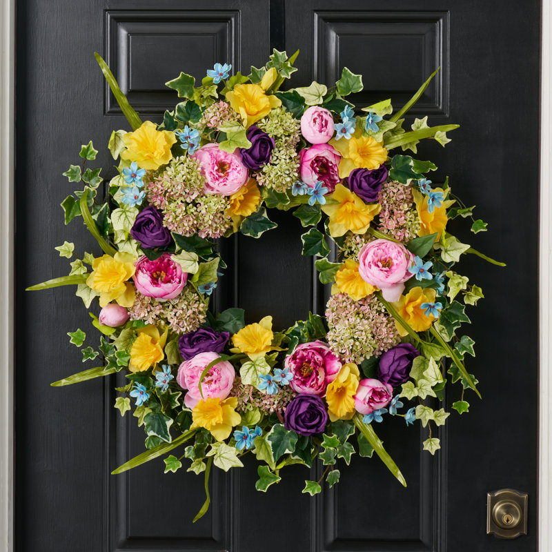 Couronne de jardin lumineuse pour jardin, H 30 po x l 30 po x P 6 po