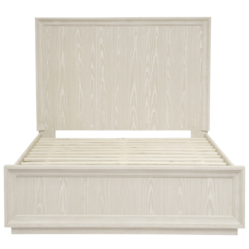 Oakes Solid Wood Panel Bed, King