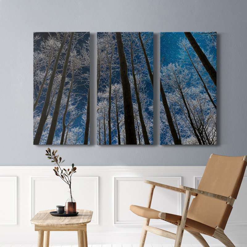 Night Silhouette - Photographie sur toile tendue 3 pièces, H 60 po x l 120 po x P 1 po