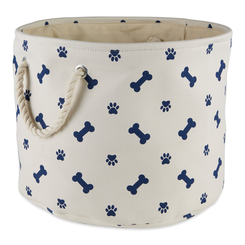 Cube / bac pour animal de compagnie Paw / Bone, Bleu