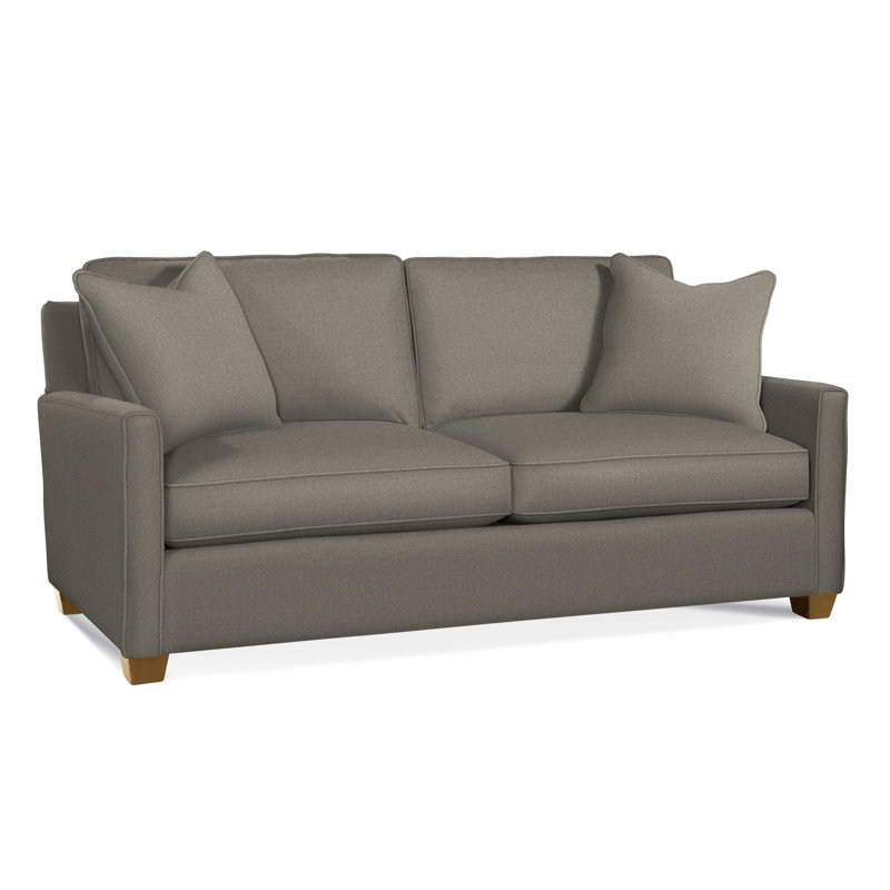 Nicklaus Sofa, Havana, Gel Memory Foam Mattress, Gray Sugar Performance; 0863-84