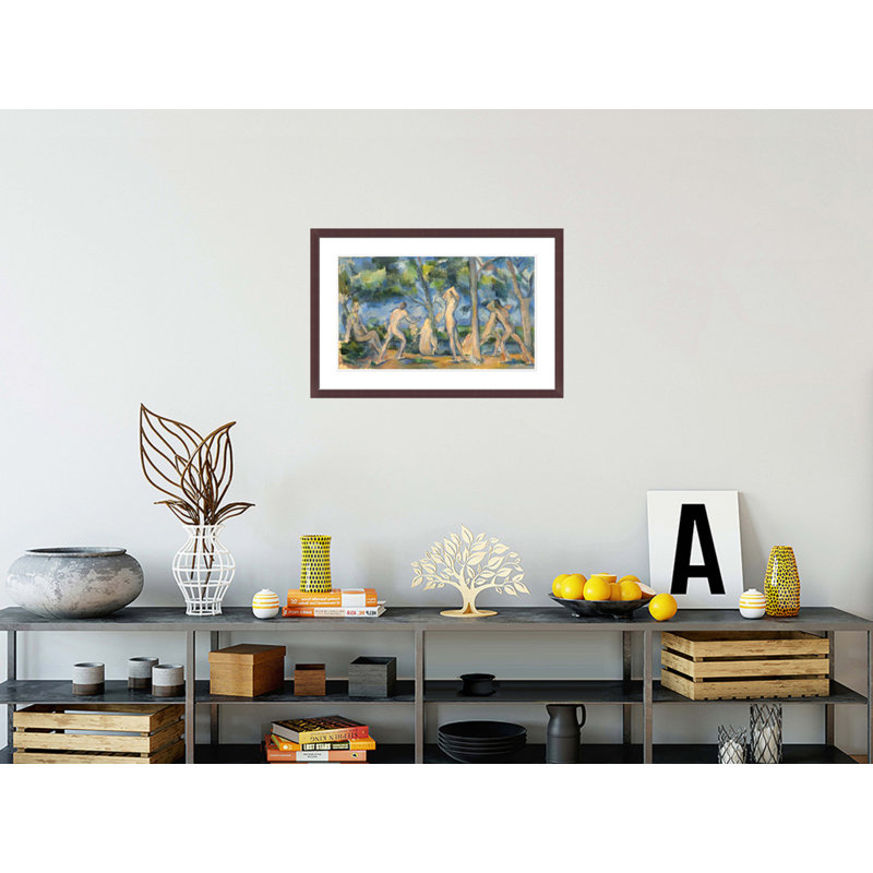 «Bathers» par Paul Cézanne, impression giclée sur cadre, H 23,25 po x l 29,5 po