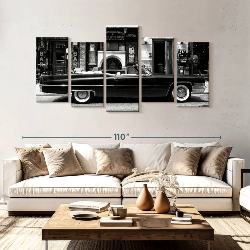 Mehar Black Cadillac, 48" H x 94" W