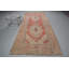 Grand tapis turc vintage en laine tissé à la main avec un motif géométrique rouge pour un décor bohémien