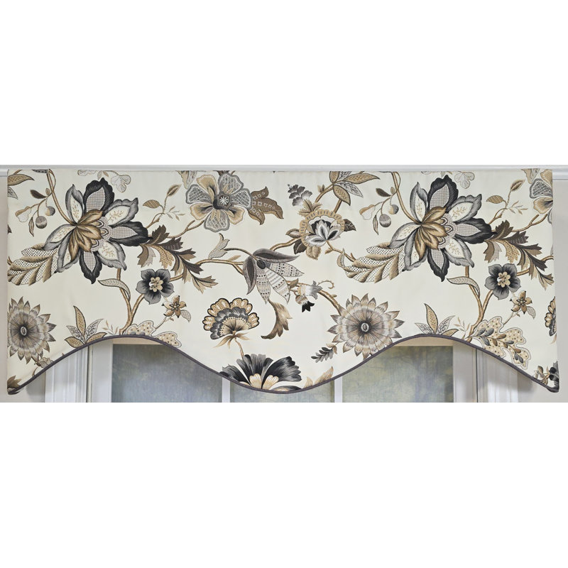 RLF Home Zanzibar Cornice Valance, Gray