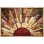 «Western Wood Effect Landscape Brown Sun Rays», impression rustique sur toile encadrée-93389054-93389055-119598450