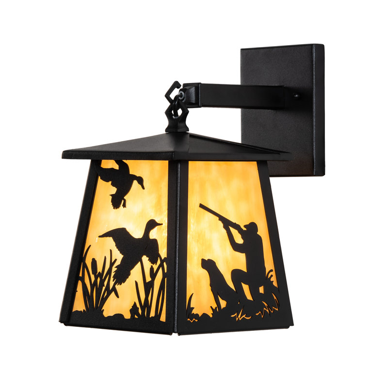 Duck Hunter W/Dog - Light Outdoor Wall Lantern