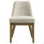 Chaise d'appoint Bryant (brun clair) rembourrée (ensemble de 2)