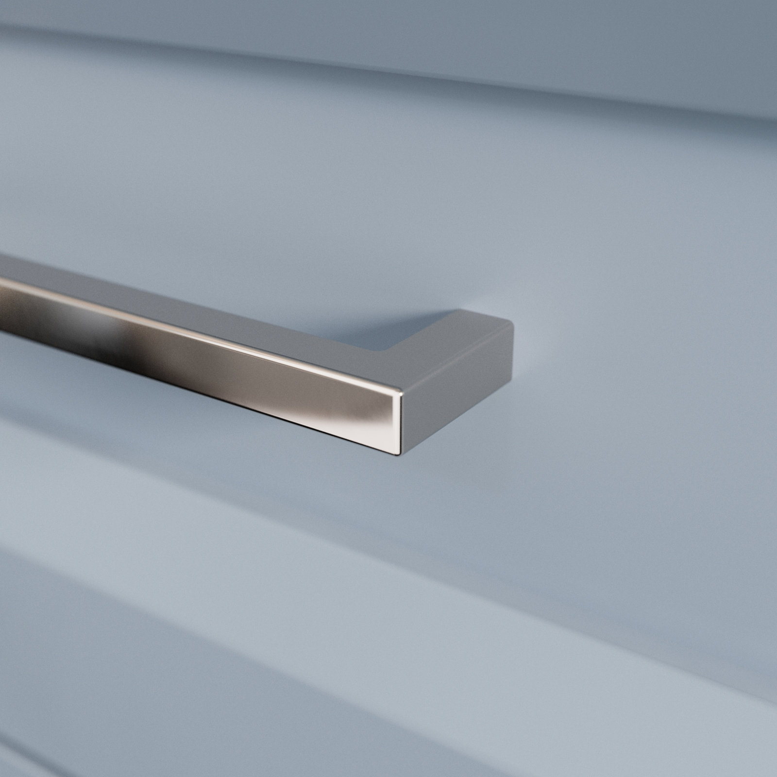Skylight Cabinet Handle Pull, 6-5/16", Polished Nickel, 1