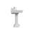 Cheviot Products Essex 18'' White Vitreous China Rectangular Bathroom Sink with Overflow-17755859