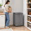 Mini-congélateur, congélateur coffre compact de 3,5 pi³, noir-136146781