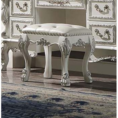Solid + Manufactured Wood Accent Stool