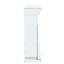 Foyer électrique avec finition miroir et incrustations en résine de diamant, argent, chauffage réglable 750 W / 1500 W, protection contre la surchauffe, foyer facile à utiliser de 47 po x 12 po x 40 po, cadre décoratif, technologie de flamme 3D,