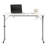 Rollaway 40.25" x 20" Foldable Sewing Table with Sewing Machine Platform and Wheels