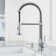 Edison 19 H 1-handle Pull-Down 2-Function Sprayer Kitchen Faucet and Soap Dispenser