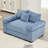 54.3" Corduroy Fabric Oversized Armchair,Club Chair-1120633305