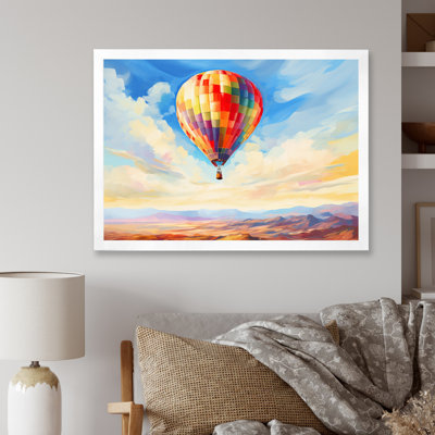 Ballon à air chaud coloré - Impressionniste