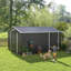 Grande remise en métal avec rangement, remise de jardin verrouillable moderne pour la maison