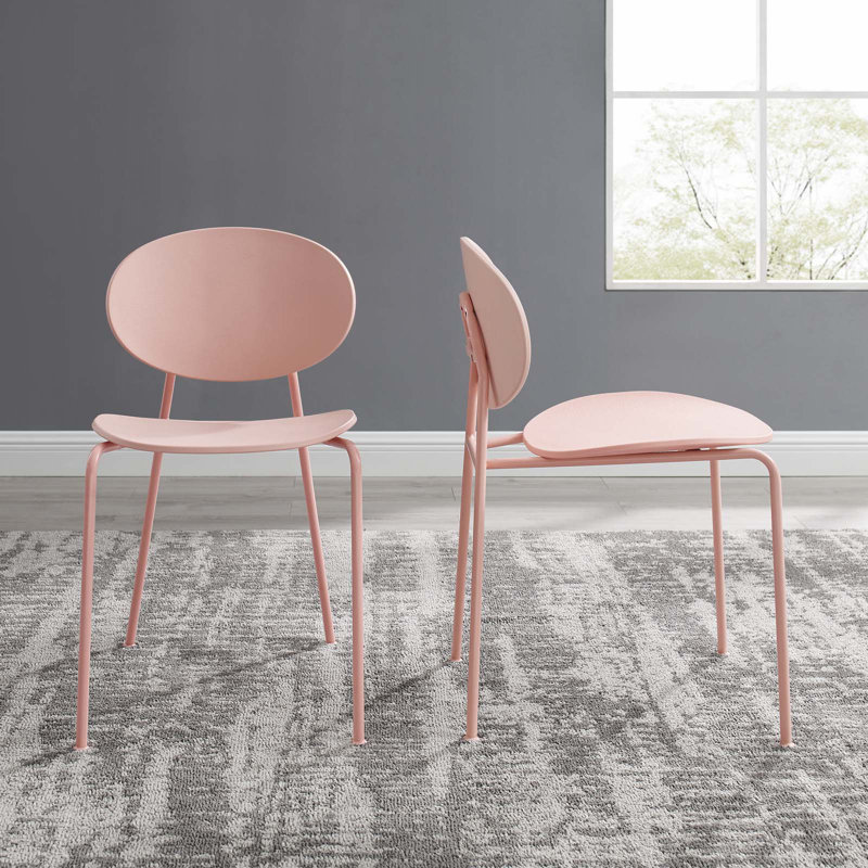 Palette Dining Side Chair by Modway, Pink