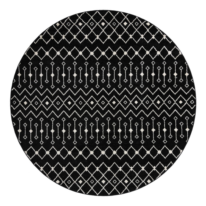 Somerville Geometric Indoor Rug, Round 10'