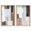 Architectural Hues Set Shadowbox Print Brown Wall Art Set by Art Remedy, Black Frame, 10 x 15