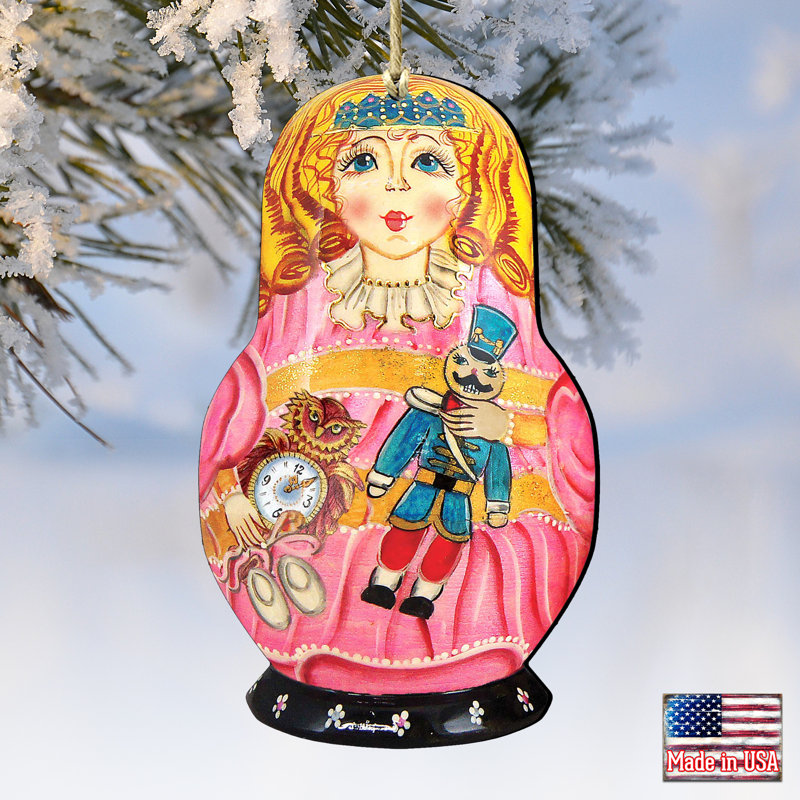 Tidaholm 5.5'' Wood Hanging Figurine Ornament