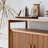 Solid wood storage tea bar sideboard