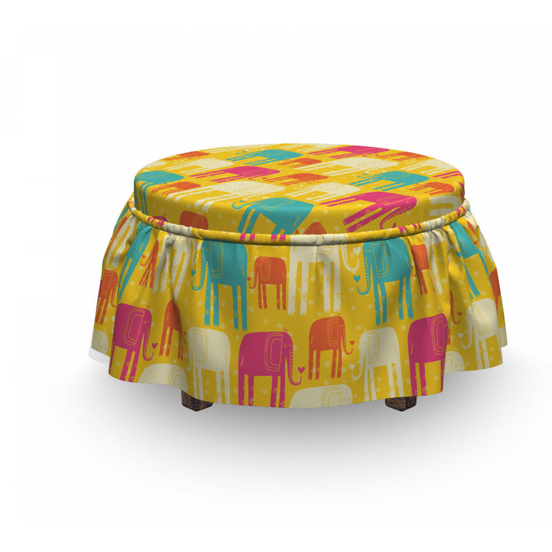 Housse pour repose-pieds doodle animal