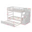 Lit superposé simple au-dessus de simple en bois massif avec lit gigogne Fechter par Harriet Bee-1550623364