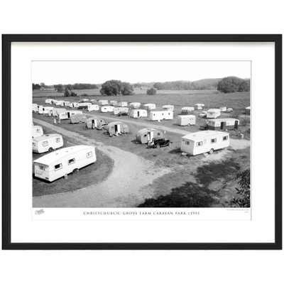 Christchurch, Grove Farm Caravan Park C1955 by Francis Frith - Single Picture Frame Print