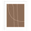 Modern Line Abstract 1 Mushroom Brown by The Creative Bunch Studio-233119400-233119401