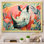 Floral rose, paradis des rhinocéros - Rhinocéros, art mural animal