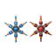 8'' Solid Glass Abstract Finial Ornament