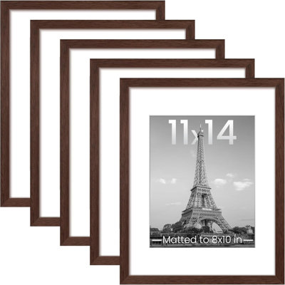 11x14 Picture Frame Set of 5, Wall Gallery Photo Frames